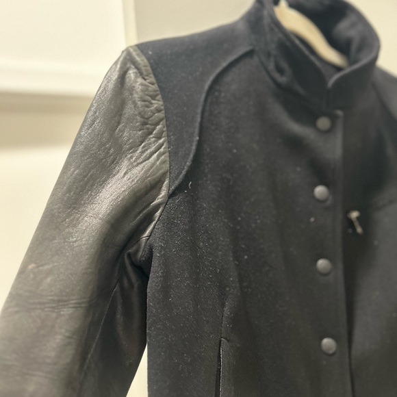 Wool leather bomber jacket - Picture 6 of 6